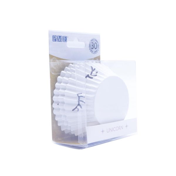 PME Cupcake Cases Standard Size Paper Baking Cases - Pack of 30 - Unicorn