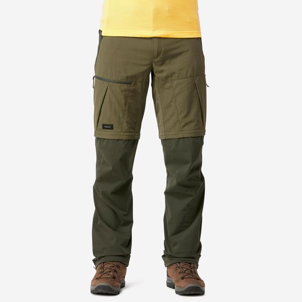 Forclaz Men's Modular 2-In-1 Trekking Trousers - Mt500 - Green