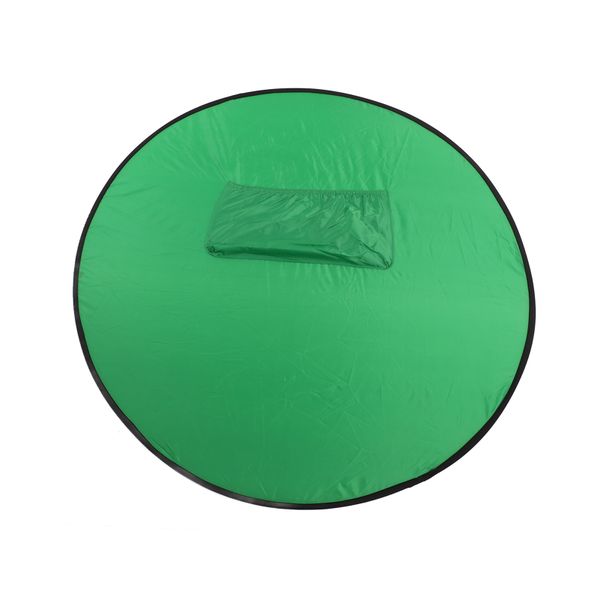 142cm Round Green Backdrop Compatible with Video Conference