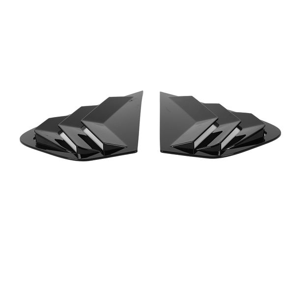 Rear Side Window Louvers for X6 E71 E72 2008-2014 Glossy Black 2 Pieces