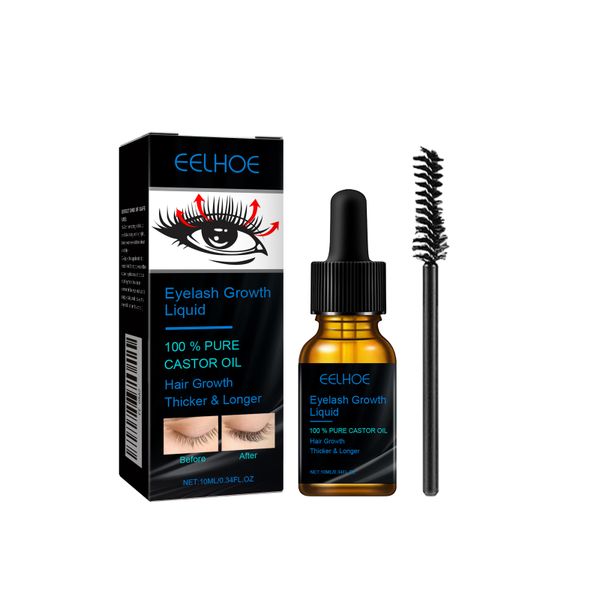 Castor Oil Eyelash Serum For Daily Natural Curl And Long-Lasting Gentle