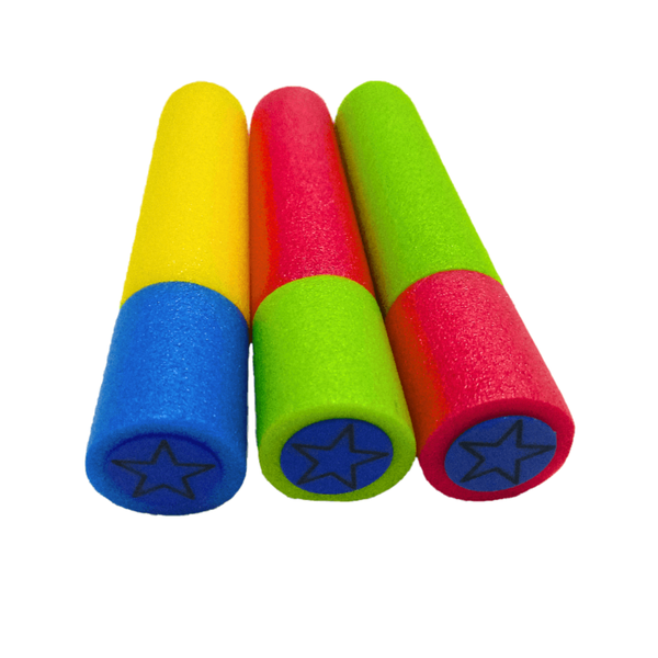 Foam Tube Water Blaster Pool Guns - 25cm Assorted Colours (Set of 2)