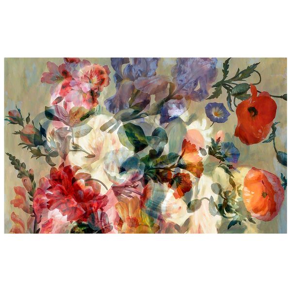 Water Painted Floral Rectangle Tablecloth