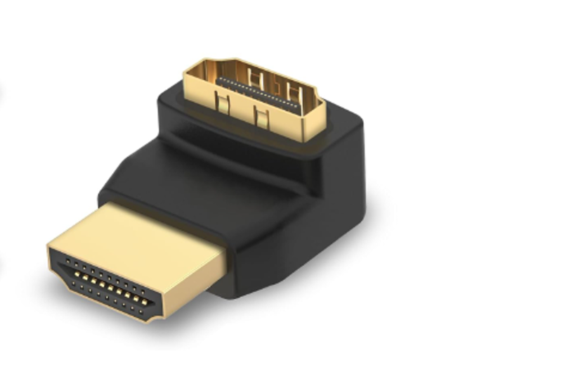 PowerTech 270 Degree Right Angle HDMI Adapter Male to Female 4K@60Hz