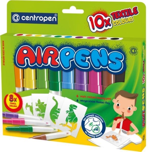 Centropen airpen 10 pcs textile colours