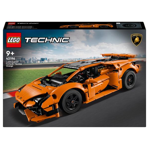 LEGO® Technic™ Lamborghini Huracán Tecnica Orange™ 42196 Building Toy Cars (806 Pieces)