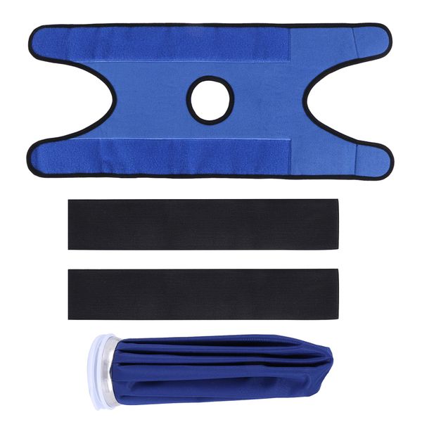 Ice Bags with Straps, Reusable for Head, Shoulder, Back(9 Inch, Blue)