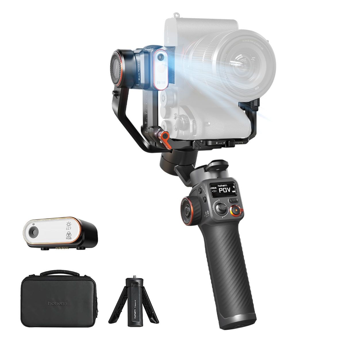 Hohem iSteady MT2 Kit Mirrorless Camera Stabilizer with AI Tracker ...