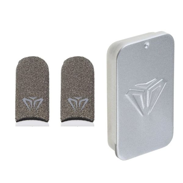 Sweat Resistant Gaming Finger Sleeves w/ Carry Case 1 Pair