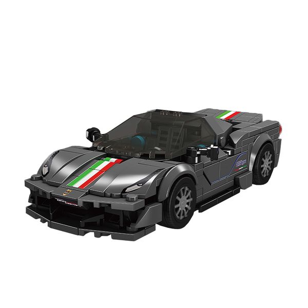 Supercar Series 488Pista Racing Car Mini Brick Set with Display Box -384piece