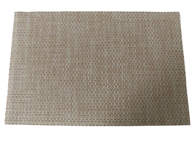 Placemat Polyester Rectangular With PV Coating Cream-White
