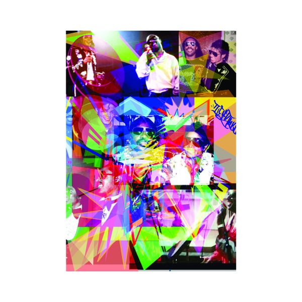 Scrapbook Colour Stevie Wonder - A1 Poster