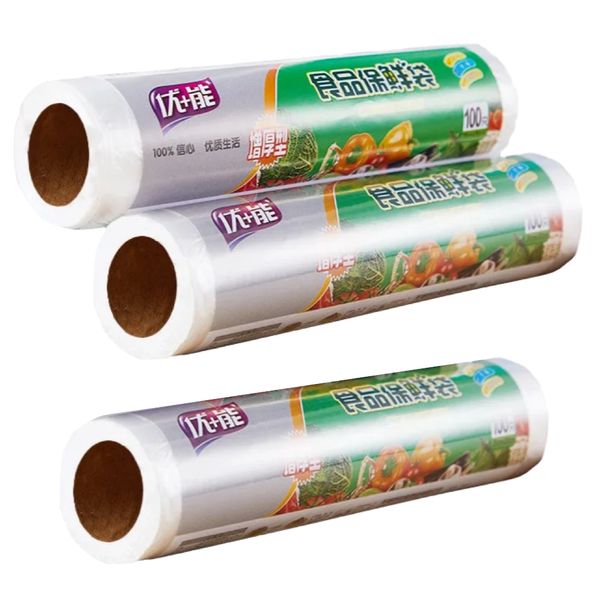 Kitchen 100 Pack Transparent Plastic Food Storage Bags Set of 2 (30cm)