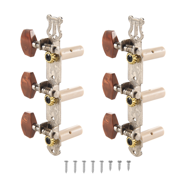 2Pcs 1 15 Classical Silver Guitar Tuner Tuning Machine Heads Keys