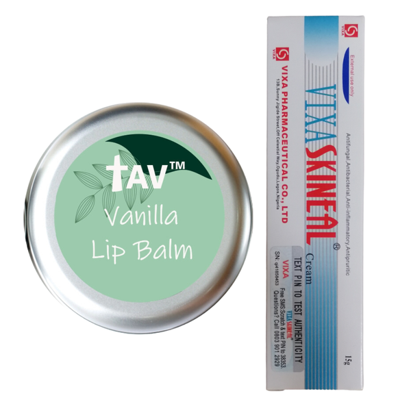 Tav Vanilla Lip Balm and VixaSkineal Triple Action Cream