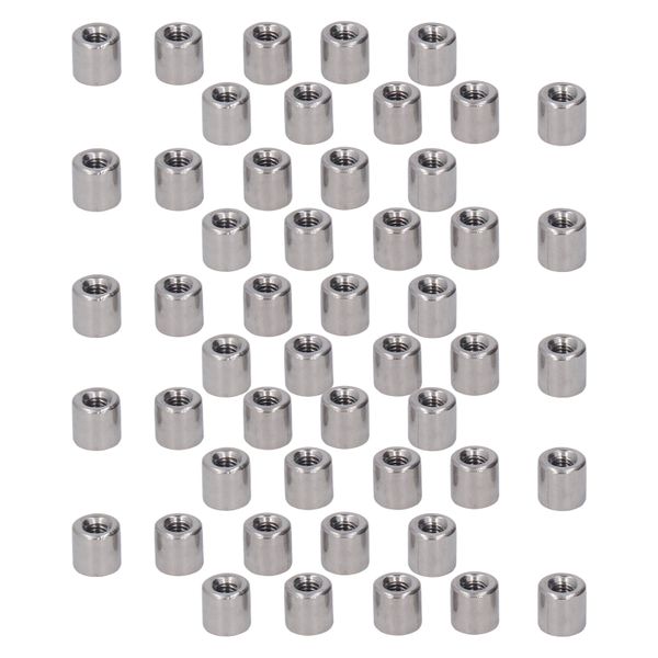 180 Pieces SS Rivet Nuts (M3-M10, Flat Head)