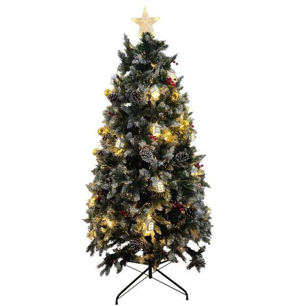 Stellar Lighting 180cm Prelit Traditional Christmas Tree with Ornaments