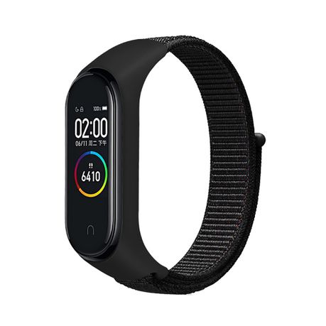 Nylon Weave Watch Strap Compatible with Xiaomi Mi Band3/4/5/6/7/8/9/nfc Image