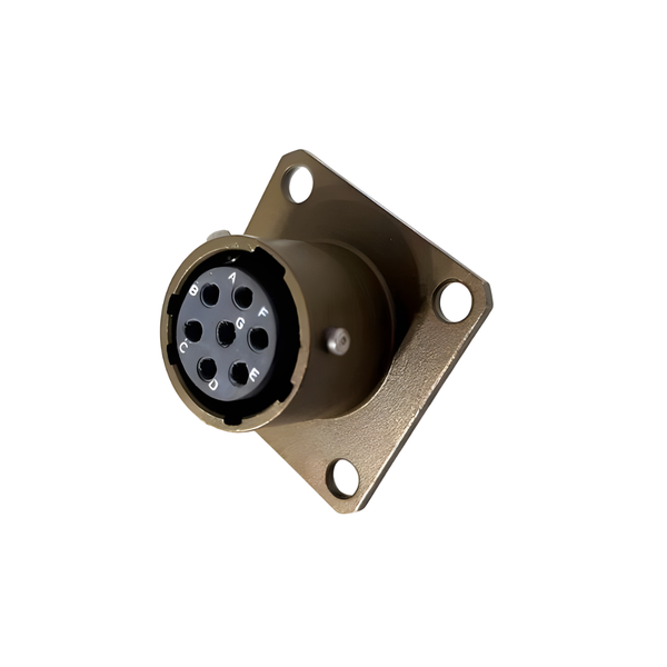 PT02E-10-7S MIL-DTL-26482 Series 1 Circular Connector Female 7 Pole