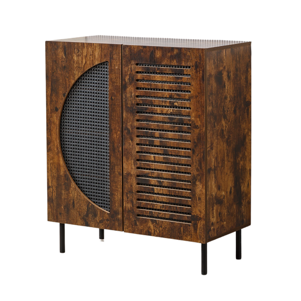 Shoe Cabinet, Wooden Shoe Storage Cabinet With 5 Layers