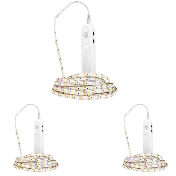 3 x Motion Sensor RGB LED Lights Strip, Motion Sensor LED Lights Strip