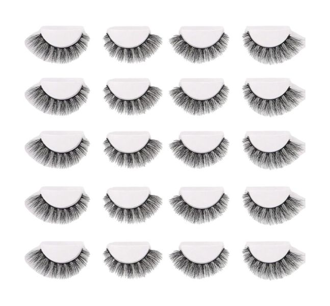 10 Pairs Multi-Layered Thick &amp; Long False Eyelashes - Black