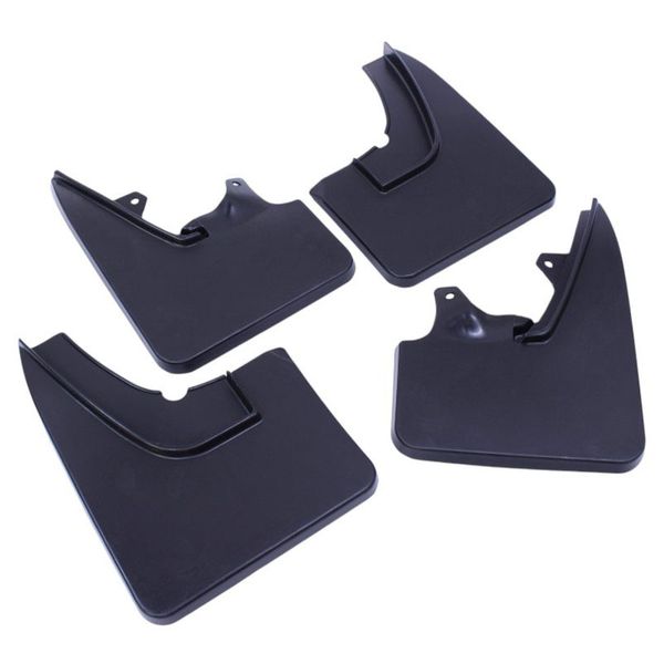 Rubber Mud Flaps Compatible With VW Golf Mk2 - Black - Set of 4
