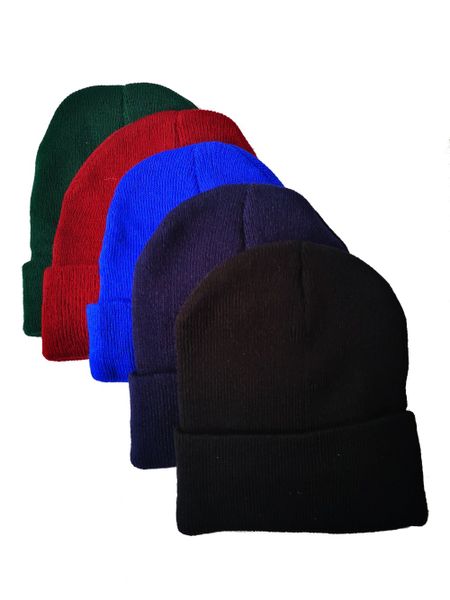 Beanies Set of 5 Assorted Colours