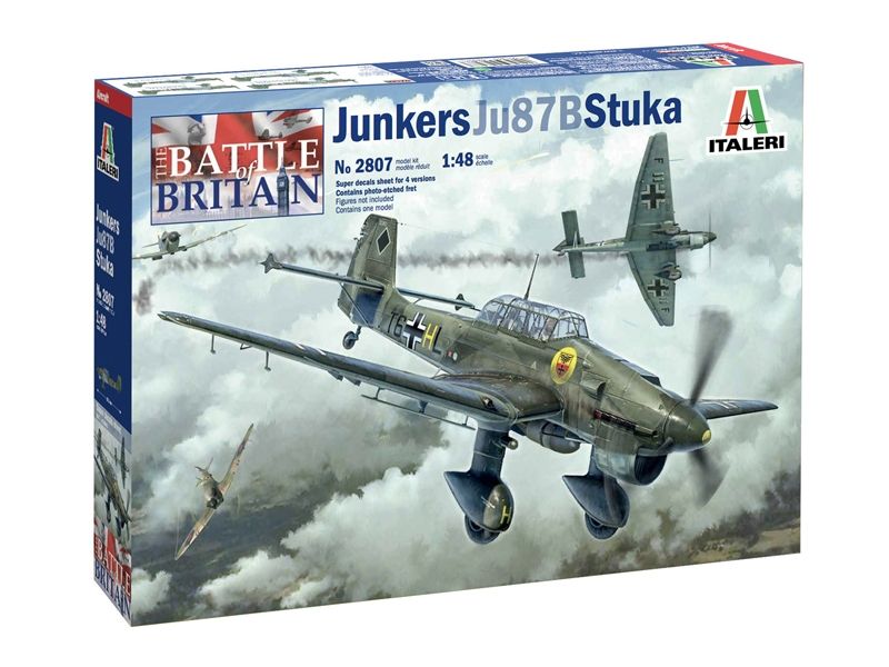 Italeri 1/48 Junkers JU-87B Stuka BoB 80th Anni. Plane Plastic Model Kit