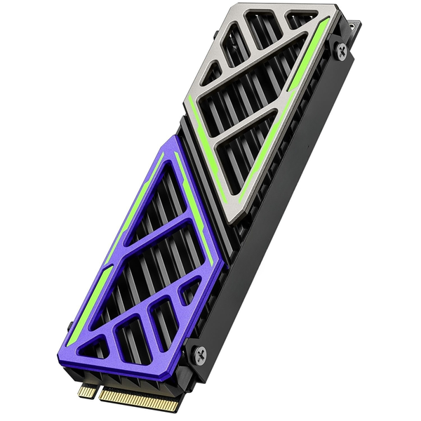 M.2 HeatSink for PS5 / mATX/MiniATX, Mech-Inspired Ultra Slim 6mm