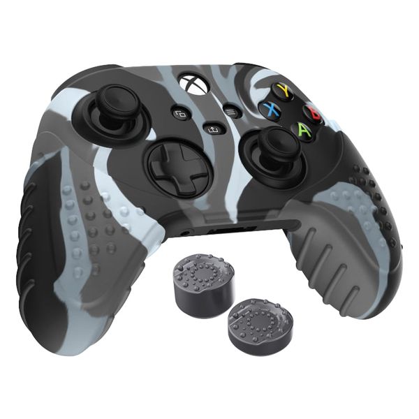 Sparkfox Xbox Series X Silicone FPS Grip Pack - Camo/Grey