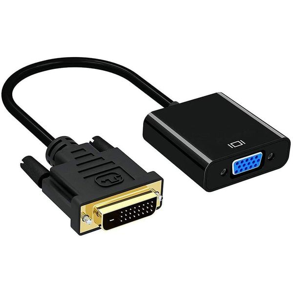 DVI-D to VGA Adapter Compatible with DVI Host to VGA Monitor