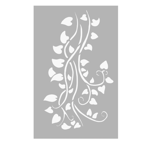 Beautiful Vine Leaves Stencil (50 cm x 32 cm)