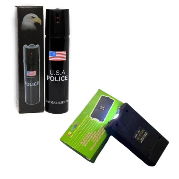 Personal Safety Duo:Taser and Pepper Spray Combination