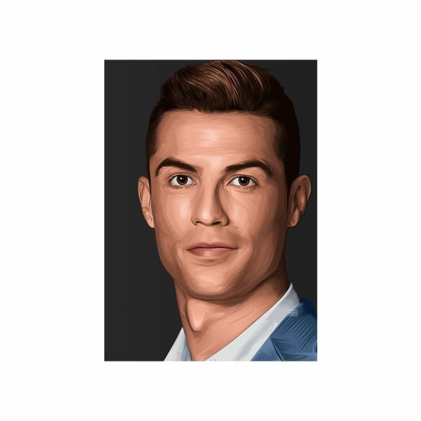 Cristiano Ronaldo Portrait - A1 Poster