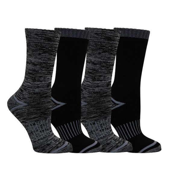 Columbia Women's Moisture Control Space Dye Crew Sock's Multi Colour 4 Pack One Size