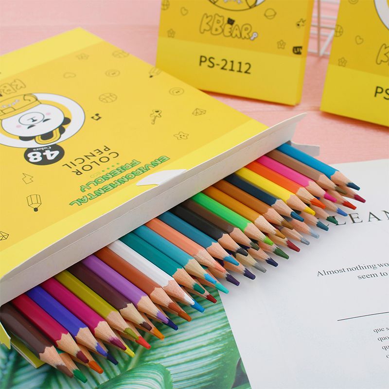 48 Coloured Pencils for Kids, Students Colored Drawing Art Pencil Set