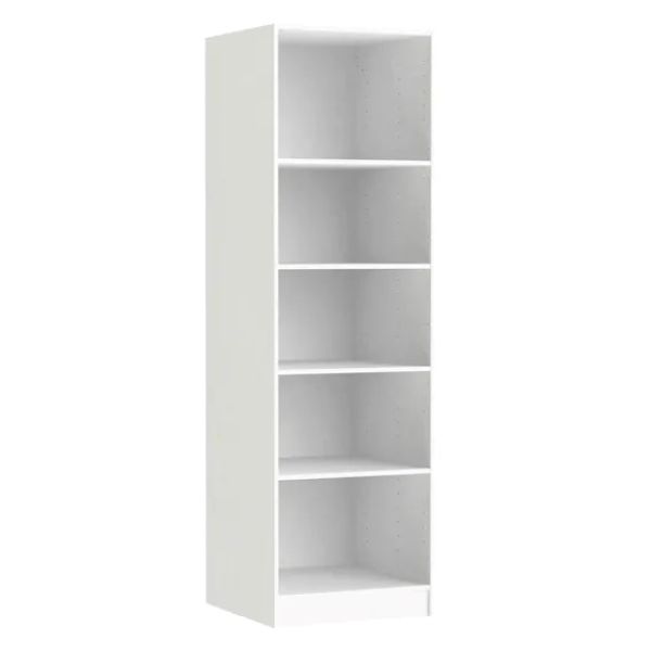 Cupboard With 4 Shelves White H200xW60xD60cm