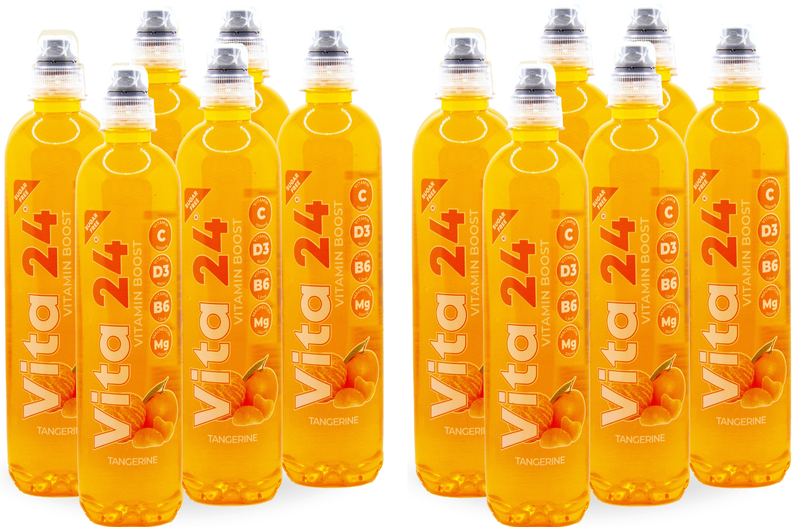Vita24 Vitamin Boost Tangerine Drink 500ml - 12 Pack
