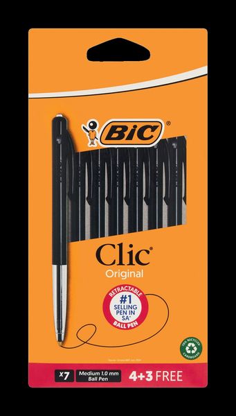 BIC Clic Medium 4+3 Black Ink