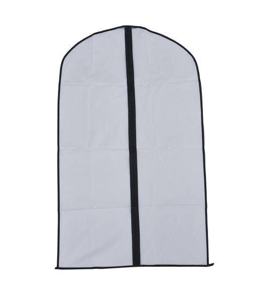 Garment Bag - White and Black Zip - 60 x 100cm