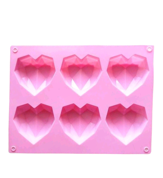 Heart Shaped Silicone Baking and Chocolate Mould
