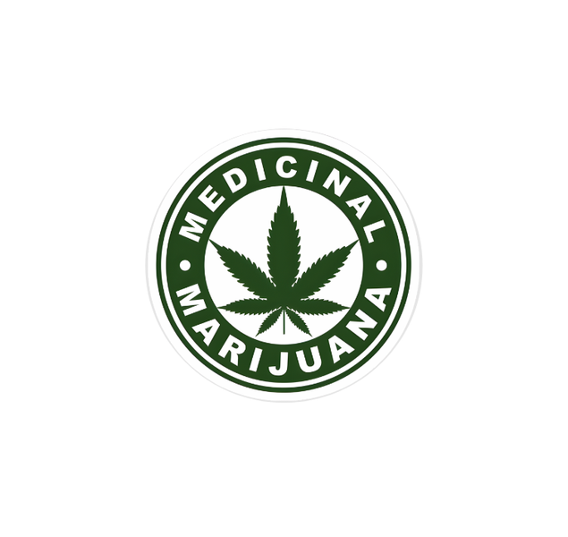 Medicinal Marijuana Vinyl Stickers - Pack of 200