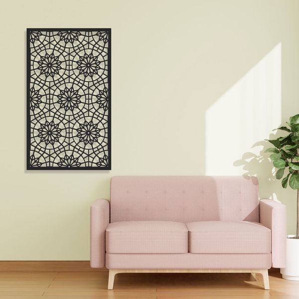 Aluminum Decorative Screen - Geometric Fractal Pattern