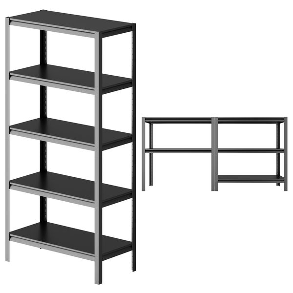 HeavyDuty Adjustable Steel Shelf for Kitchen Garage Office Storage Shelves