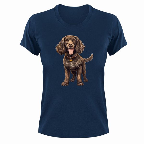 Water Spaniel T-Shirt Gift Navy Christmas Birthday Present 332