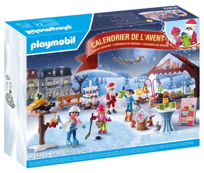 Playmobil Advent Calendar - Trip to the Christmas Market Playset - 84 Piece