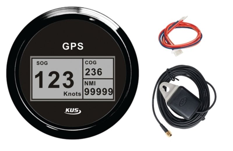 Kus 85mm GPS Based Digital Speedometer with COG Type Compass