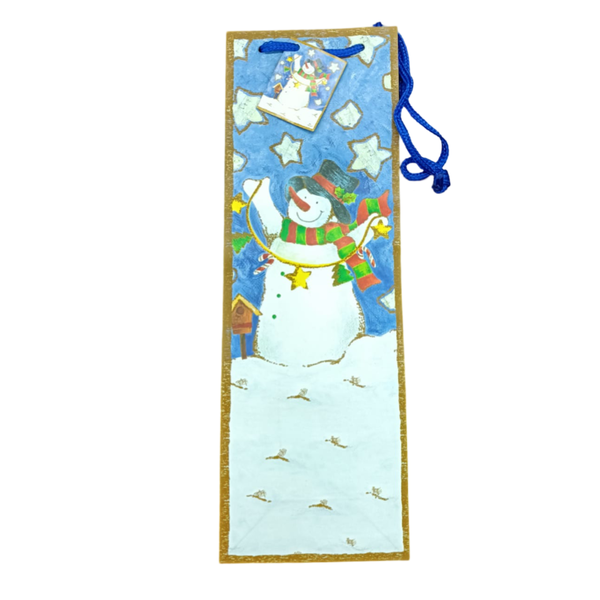 Snowman Christmas Wine Bag - Pack of 10