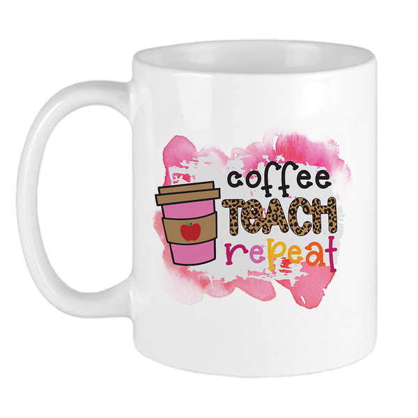 Printed Mug - Coffee Teach Repeat